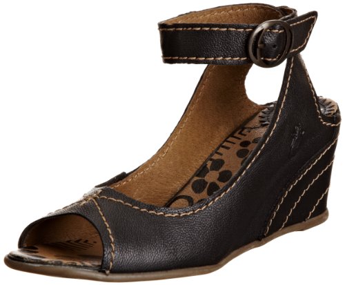 Fly London Dexi, Women's Fashion Sandals, Black Borgogna, 5 UK