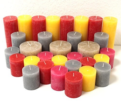 12 kg Kerzen Überraschungspaket , Rustic, Teelichter, Stumpenkerzen, Kerzen, Kerze, Rustik,Rustikkerzen, Stumpenkerze, Teelicht, 1. Wahl, Kerzenpaket, Kerzen Kilo,