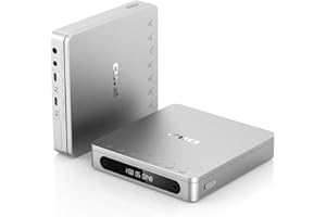 FiiO DM13 Lecteur CD stéréo Portable Multifonction avec Batterie Longue durée, Prend en Charge la déchirure USB, Sorties optiques/coaxiales/3,5 mm/4,4 mm (Bluetooth argenté)