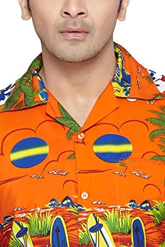 SWEET NECTAR Men's Regular Fit Classic Short Sleeve Casual Floral Hawaiian Shirt