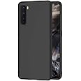 AICEK Case Compatible for OnePlus Nord, Black Silicone Cover for OnePlus Nord Black Case (6.44 inch)