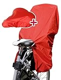 NICE 'N' DRY Set in Red – Rain Covers for Child Bike Seat and Saddle