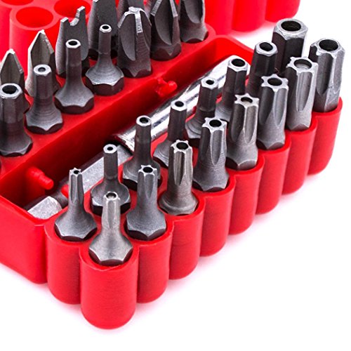 EgoEra® 1/4 “ Fahrt Spezialbitsatz/Schrauber/Schraubenzieher/Schraubendreher Bits Set Bitbox (33 Stück inbegriffen) - 2
