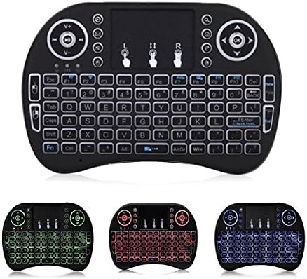 Mini Wireless Keyboard with Touchpad Mouse 2.4GHz LED Backlit Multi-media Handheld Android Keyboard for Pc, Pad, Xbox 360, Ps3, Google Android Tv Box, Htpc, Iptv, Raspberry Pi