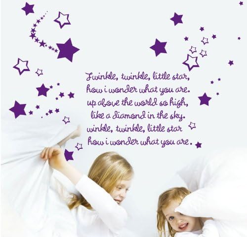 myvinilo Vinyl Children – Twingle Little Star (S) Purple (110 x 110 cm)
