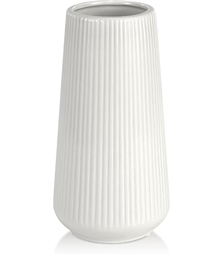 NATUMO 3D Vase Pirum - Bruchsichere Designvase Aus Kunststoff 24cm
