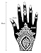 STENCILS TATTOO Mehndi TemplateTattoo Henna Designs s106 2 Sheets for Left and Right Hand - single use - for Henna Tattoo Glitter Tattoo Airbrush Tattoo