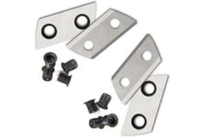 LECXIN Remplacement de Lame de Coupe de déchiqueteuse de broyeur de Jardin de 2 Paires pour Einhell GH-KS 2440 HMH-E 2440 Sun Joe CJ601E Outils pièce de Rechange