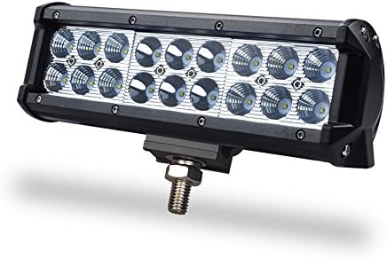 Racbox 9" 54W LED Cree Work Light Bar Offroad Car Trucks Boat Tractor ATV Fog Driving Lamp 12V 24V Double Row Spot Flood Combo Beam