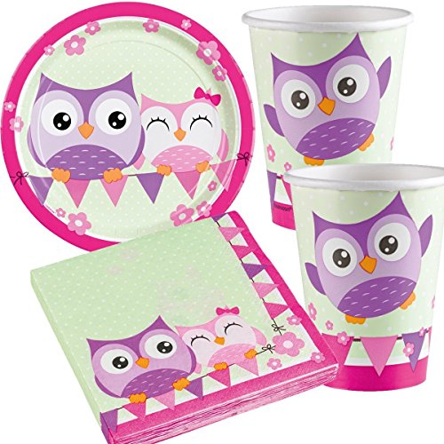 8 Partytüten * EULEN * für Party und Geburtstag // AMSCAN // Kinder Kindergeburtstag Mottoparty loot bags Owl Eule Waldtiere - 3