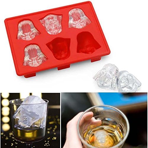 DuDgou® Sugar Fondant Cake Chocolate Mould Ice Cube Mold Cutter Decorating Tools Silicone Sugarcraft DIY Mold Baking (Darth Vader)