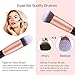 Bestope Makeup Brush Set-16pcs Professional Make Up Brushes Cosmetic Makeup Brushes Makeup Make Up Brush Set with Soft Synthetic and Vegan Bristles Beauty Tools for All Consistencies-Rose Gold