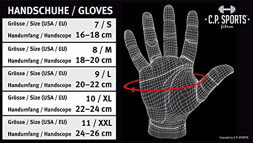 C.P.Sports Fitnesshandschuhe „Perfekt-Grip-Bandagen Handschuh“ TOP DESIGN 2017 – Bodybuilding & Kraftsport - 4