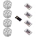 Produktbild YTTX 4 PCS Aquarium Unterwasser Tauchroboter Wasserdicht Licht Multicolor 10 LEDS Lampe Leuchte Deko Lichter Beleuchtung für Hochzeit /Party/Weihnachten/Schwimmbad/Fish Tank Dekorationen