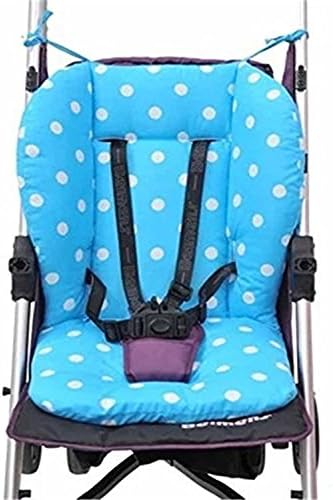 Natural Home Baby Thick Stroller Cushion Child Pushchair Cart Seat Liner Cotton (Blau)
