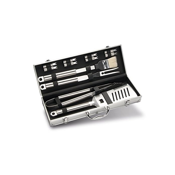 Enders Grillbesteck Set Aus Edelstahl Im Alukoffer 8408 12 Teilig Bbq Grill Zubehr Besteck Koffer Aus Aluminium