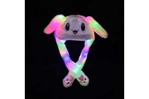HIAME Hasenohren Hut, Plüsch Hase Hut mit Beweglichen Ohren, Kostüm für Erwachsene & Kinder, Lustige Hasenmütze aus Weichem Plüsch für Make up Party, Weihnachtsfeier Fasching, Karneval & Cosplay