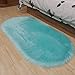 Produktbild CarPET Plüsch Schlafzimmer Teppich Oval Bettdecke einfache Kopfteil Verdickung volles Bett Decke Fenster Fenster Pad Nordic Teppich