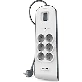Belkin Surge Plus 6'lı &ccedil;oklu priz