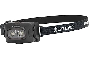 Ledlenser HF4R Signature Rechargeable Head Torch LED 600lm, 7 Modes inc RGB, Adjustable Focus, Up to 35hrs Runtime, Lightweight 72g, USB C, Waterproof, Headlamp for Hiking, Running, Camping, Fishing