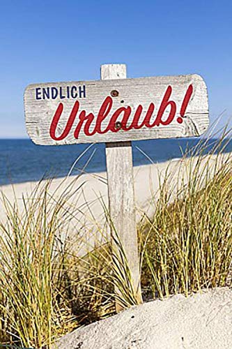 Preisvergleich Produktbild Endlich Urlaub: Urlaubsplaner mit 120 linierten Seiten