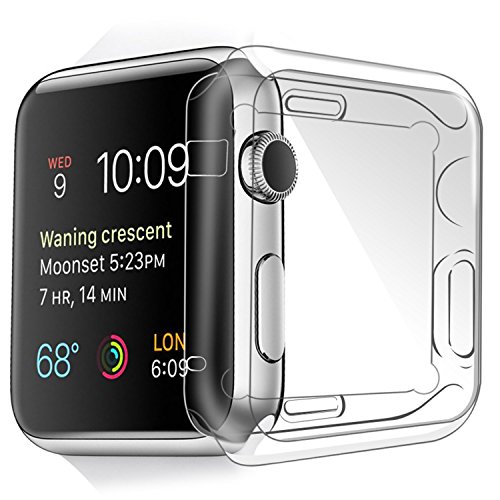 Apple Watch Funda 42mm Toeoe Suave TPU Proteger Completa Case Anti-Ara azos Borrar Espalda para Apple Watch 42mm Apple Watch Funda 42mm Toeoe Suave TPU Proteger Completa Case Anti-Ara azos Borrar Espalda para Apple Watch 42mm