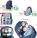 YuHan Baby Wickeltasche Reisen Rucksack Handtasche, großes Fassungsvermögen, Isolierung, Passform für Kinderwagen, Windel Rucksack Tragetasche - 7
