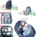 YuHan Baby Diaper Bag Travel Backpack Handbag Large Capacity Insulation Bag Fit Stroller Nappy Backpack Carry Pouch Blue Flower