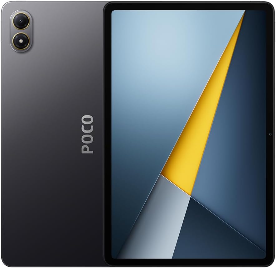 XIAOMI POCO Pad M1 Tablet, 8GB+256GB,Snapdragon 7s Gen,12.1" 2.5K Crystal-Clear Display,Battery12000mAh,Negro(con cargador incluido)