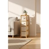 Digithome Bambu Slim 4 &Ccedil;ekmeceli Dolap Organizer &Ccedil;ok Ama&ccedil;lı D&uuml;zenleyici Şifonyer DB-0048