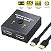 Produktbild HDMI Switch 4k 60Hz HDMI Splitter / Verteiler Bidirektionale 2 IN 1 OUT oder HDMI Umschalter 1 IN 2 OUT, Unterstützt 4K 3D 1080P, HDCP 2.0 HDMI Schalter für HDTV / Blu-Ray Player / DVD / DVR / Xbox / PS4 mit 1,5 m HDMI-Kabel von Phankey