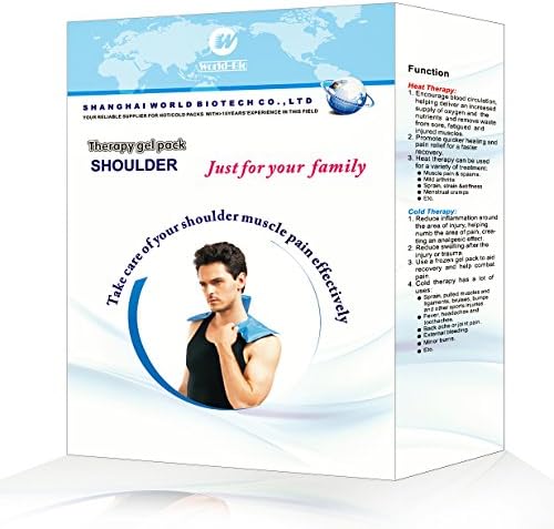 Aozzy Reusable Neck and Shoulder Gel Ice Hot Cold Pack-Ease Muscle Spasms, Nerve Chronic Pain, Muscle Tension（Neck, Belly, Back）(17.7" X 7.5")