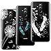 Produktbild HopMore 3X Hüllen Silikon Handyhüllen für Huawei Mate 20 Lite Hülle Transparent Schutzhülle Durchsichtig Elegant Muster Handyhülle Ultra Dünn Silikonhülle Slim Bumper Cases Cover - Design 1