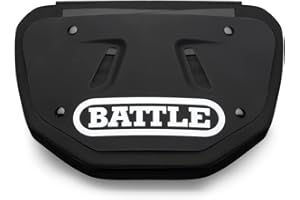 Battle Back Bone Back Plate - Rear Protector Lower Back Pads for Football Players - Backplate Shield with High Impact Foam Backing - Available in Youth and Adult Sizes