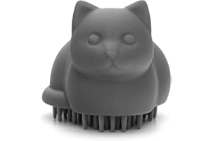 CKB LTD Super weiche Silikon-Katzenbürste von Meow, Haustierbürste mit Ultra weichen Silikonstiften für die Fellpflege Massage Badebürste für Lange und Kurze Kratzer, Entfernung von Haaren Kätzchen