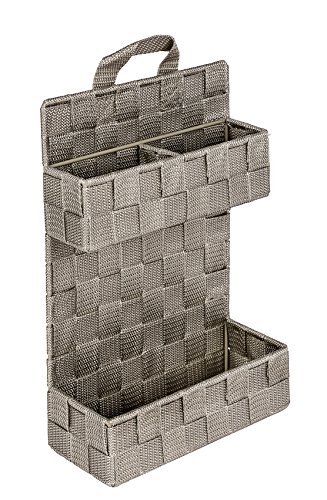 Wenko 22794100 Organizer Adria Mini Badkorb, Aufbewahrungskorb, 2 Etagen, Polypropylen, taupe, 9 x 21 x 32 cm