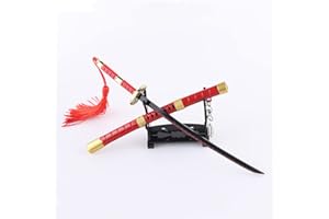 FUORU One Piece Sword Replicas，zoro’s Miniature Sword Letter Opener/with Sheath And Stand Katana Keychain/zinc Alloy Material/anime Gift For Fans & Collectors, Kitetsu