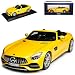 Produktbild Mercedes-Benz AMG GT C Cabrio Roadster Gelb 2017 1/18 Norev Modell Auto mit individiuellem Wunschkennzeichen