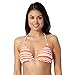 Beach Collection Womens Orange Striped Mix And Match Bandeau Bikini Top 12