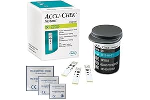 Accu Check Instant Blood Glucose Test Strips 50 Test Strips + Free Tetra-Sole™ 50 Alcohol Wipes (50 Test Strips + 50 Alcohol Wipes)