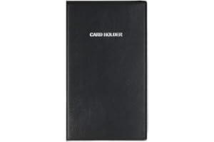 TIPTOP OFFICE TTO - Raccoglitore per biglietti da visita, in polipropilene, 240 fogli, nero