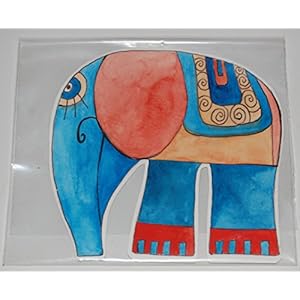 Lesezeichen aus Papier, Elefant, Original