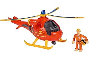 Simba - Sam Le Pompier - Mini Wallaby 17cm - Hélicoptère - Jouet pour Enfant - 1 Figurine Articulée - 109252507038