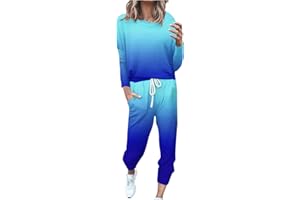 HAOLEI Survêtement Femme Ensemble de Sport 2 pièces Ensembles de Sweatshirt + Pantalon Casual Pyjama D'Intérieur Jogging Pullover Outwear Tenue Yoga Sportswear
