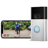 Ring Video-Türklingel Akku (Video Doorbell) | Türklingel mit Kamera, HD-Video, WLAN, Bewegungserfassung, Nachtsicht, Akku | V