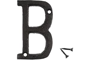 Zayookey 7,5 cm Lettera Civici in Ferro Colato Numero Civico in Ghisa per Indirizzo di Casa House Lettre