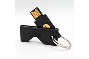 Printbtw Case Schutzhülle passend für Yubikey 5 NFC (USB-A) Sicherheits-Key (Schwarz)