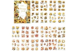 Alideco Vintage Scrapbook Stickers Set Retro Blooming Gardens Sticker Book for Adults Sticker journaling Stickers for Scrapbooking Tweezer 20Sheets(diewuzhaoyang)