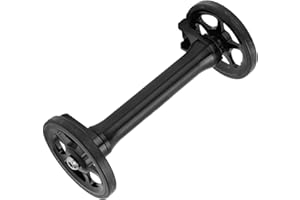 FOUF Easy Wheels Extension Bar for Brompton Folding Bike, High Strength Lightweight Wheel Widened Tires Extender Extension Rod for Brompton 3sixty or Other Folding Bike(Black)