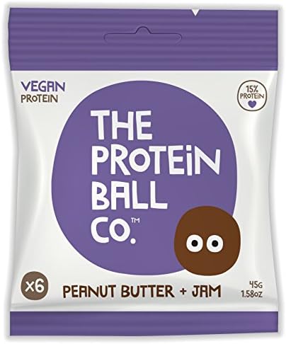 The Protein Ball Co Peanut Butter + Jam 45g (pack of 10)